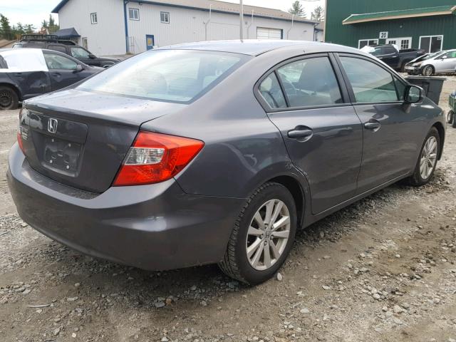 2HGFB2F98CH331478 - 2012 HONDA CIVIC EXL GRAY photo 4