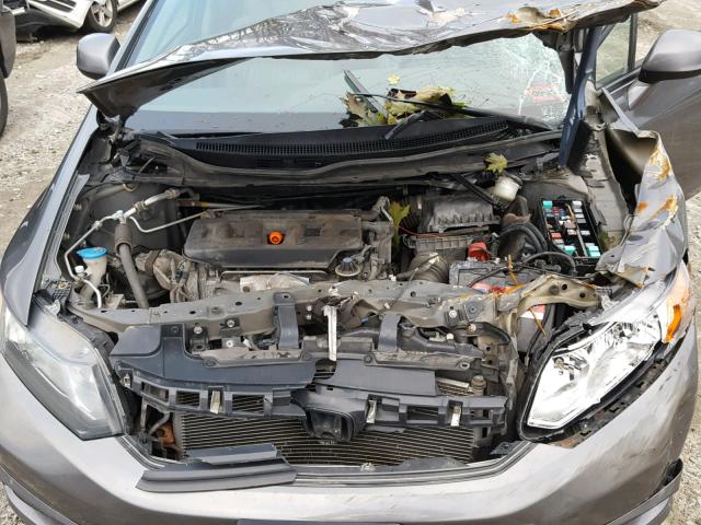 2HGFB2F98CH331478 - 2012 HONDA CIVIC EXL GRAY photo 7