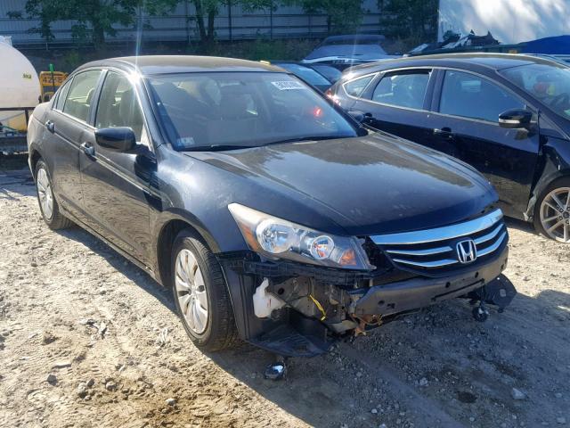 1HGCP2F33CA010155 - 2012 HONDA ACCORD LX BLACK photo 1