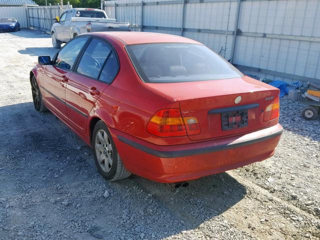 WBAEV33434KR34314 - 2004 BMW 325 I RED photo 3