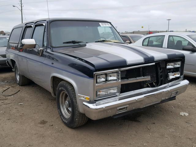 1GNER16K2LF151795 - 1990 CHEVROLET SUBURBAN R BLUE photo 1