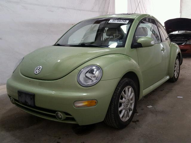 3VWCK31C74M403698 - 2004 VOLKSWAGEN NEW BEETLE GREEN photo 2