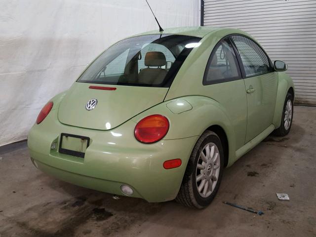 3VWCK31C74M403698 - 2004 VOLKSWAGEN NEW BEETLE GREEN photo 4