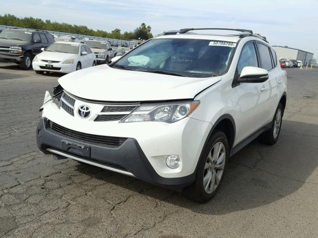 2T3YFREV7EW116504 - 2014 TOYOTA RAV4 LIMIT WHITE photo 2