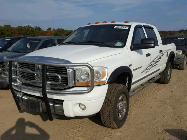 3D7KS29D26G258969 - 2006 DODGE RAM 2500 WHITE photo 2