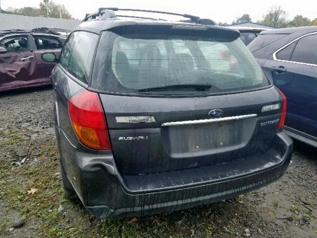 4S4BP62C277316026 - 2007 SUBARU OUTBACK OU GRAY photo 3