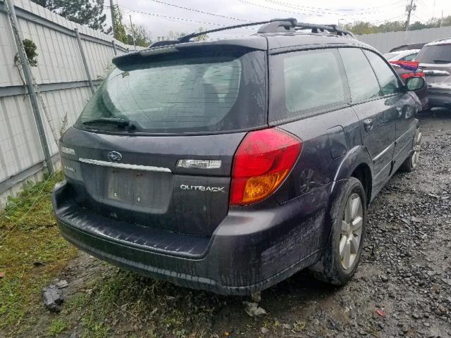 4S4BP62C277316026 - 2007 SUBARU OUTBACK OU GRAY photo 4