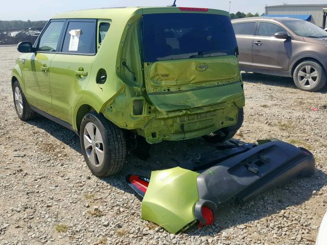 KNDJN2A21G7819067 - 2016 KIA SOUL GREEN photo 3