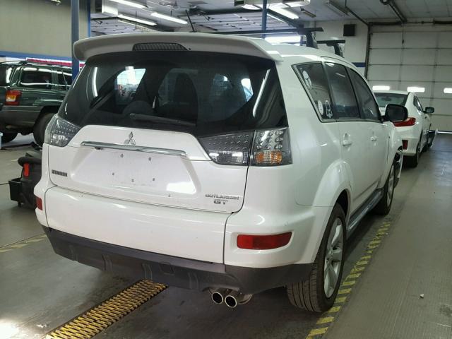 JA4JT5AX4CU013183 - 2012 MITSUBISHI OUTLANDER WHITE photo 4