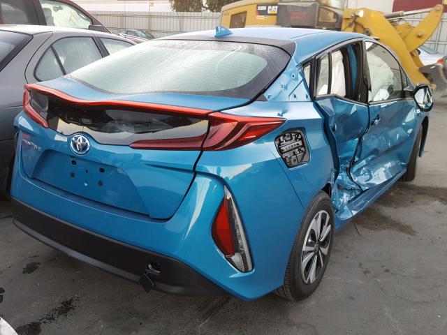 JTDKARFP2J3097667 - 2018 TOYOTA PRIUS PRIM 蓝色 照片 4