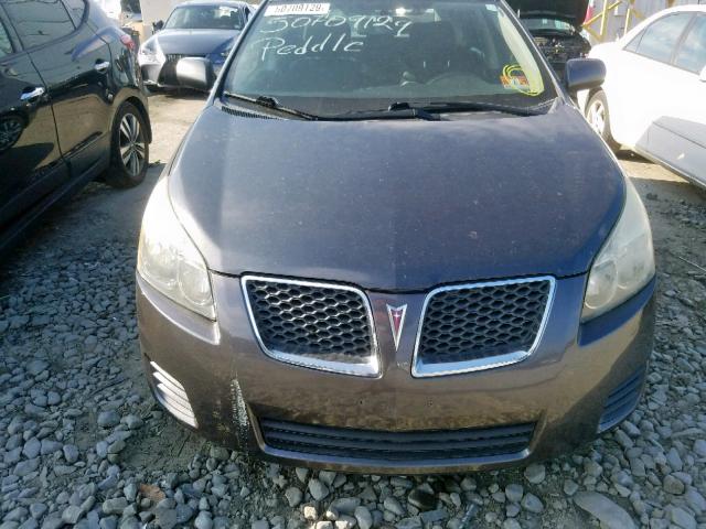 5Y2SP67849Z458989 - 2009 PONTIAC VIBE CHARCOAL photo 9