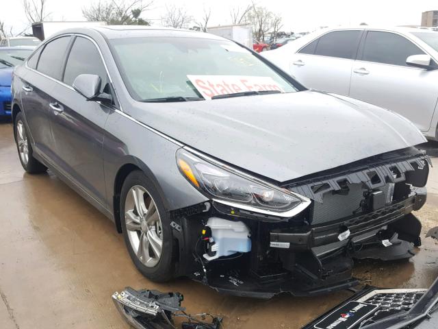 5NPE34AF6JH709480 - 2018 HYUNDAI SONATA SPO GRAY photo 1