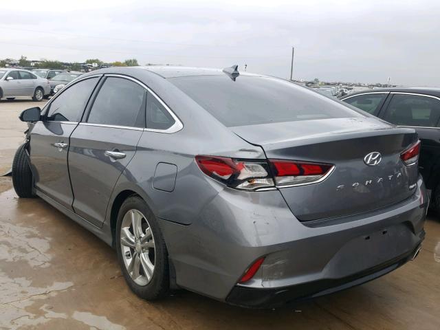 5NPE34AF6JH709480 - 2018 HYUNDAI SONATA SPO GRAY photo 3