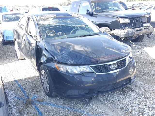 KNAFU4A29D5735104 - 2013 KIA FORTE EX BLACK photo 1