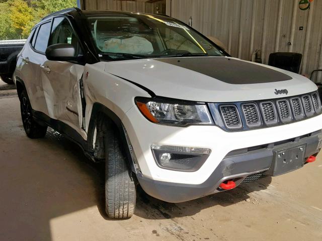 3C4NJDDB0KT733189 - 2019 JEEP COMPASS TR WHITE photo 1