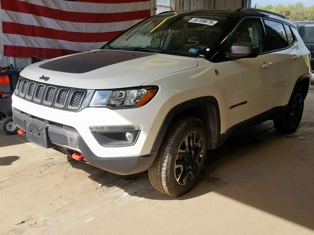 3C4NJDDB0KT733189 - 2019 JEEP COMPASS TR WHITE photo 2