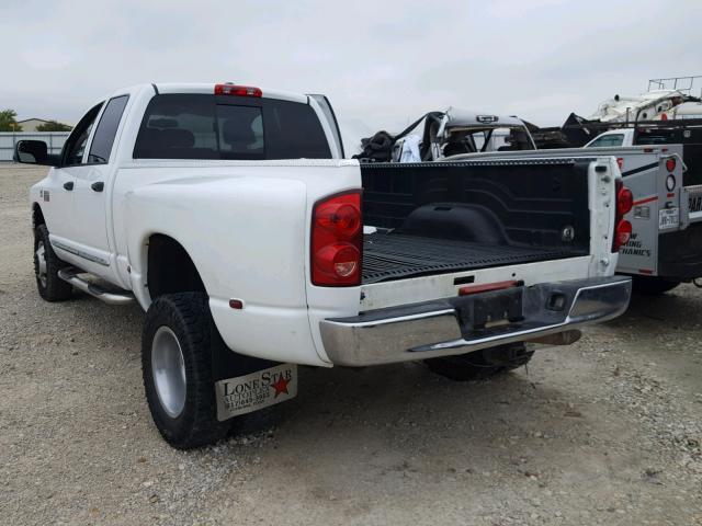 3D7MX48L39G541769 - 2009 DODGE RAM 3500 WHITE photo 3