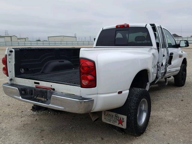 3D7MX48L39G541769 - 2009 DODGE RAM 3500 WHITE photo 4