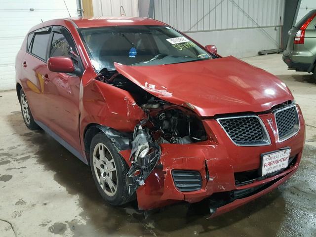 5Y2SP67089Z456186 - 2009 PONTIAC VIBE BURGUNDY photo 1