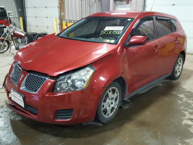 5Y2SP67089Z456186 - 2009 PONTIAC VIBE BURGUNDY photo 2