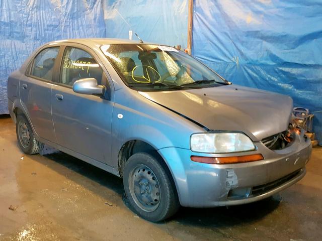 KL1TD56696B640481 - 2006 CHEVROLET AVEO BASE Сұр фото 1