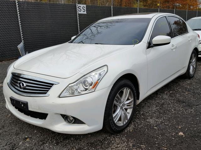 JN1CV6ARXCM976642 - 2012 INFINITI G37 WHITE photo 2