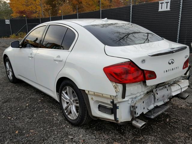 JN1CV6ARXCM976642 - 2012 INFINITI G37 WHITE photo 3