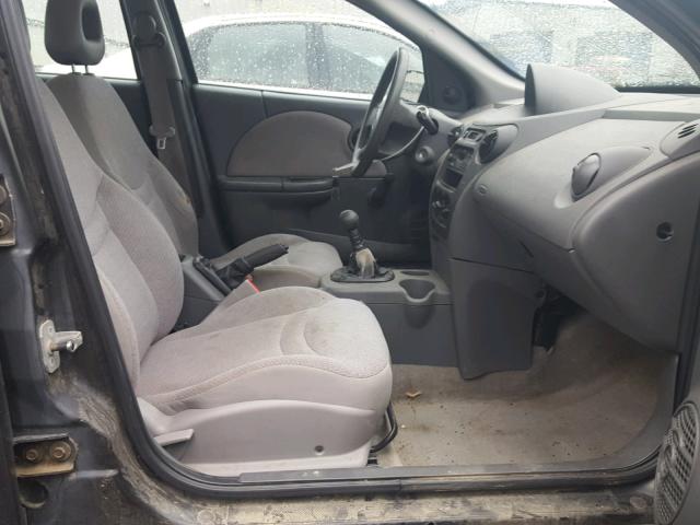 1G8AF52F75Z111563 - 2005 SATURN ION LEVEL BLACK photo 5