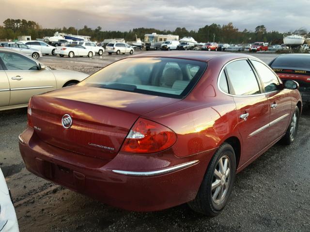 2G4WD582791109943 - 2009 BUICK LACROSSE C MAROON photo 4