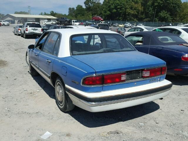 1G4HP53LXPH433236 - 1993 BUICK LESABRE CU BLUE photo 3