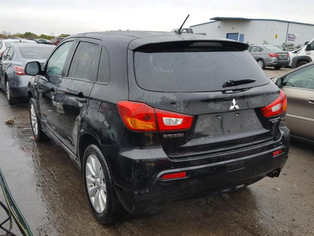 JA4AP4AU8BZ005545 - 2011 MITSUBISHI OUTLANDER BLACK photo 3