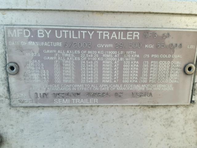 1UYVS253X4M988502 - 2004 UTILITY TL SILVER photo 10