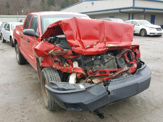 1D7HW38K58S615173 - 2008 DODGE DAKOTA SXT RED photo 1