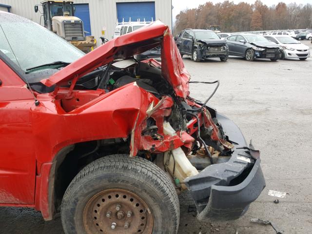 1D7HW38K58S615173 - 2008 DODGE DAKOTA SXT RED photo 9