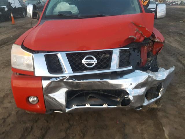 1N6BA0EC3CN325447 - 2012 NISSAN TITAN S MAROON photo 7