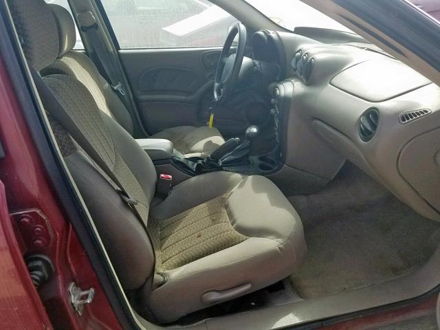 1G2NE52E85M131078 - 2005 PONTIAC GRAND AM S ბურგუნდია ფოტო 5