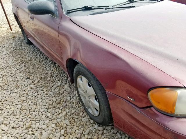 1G2NE52E85M131078 - 2005 PONTIAC GRAND AM S ბურგუნდია ფოტო 9