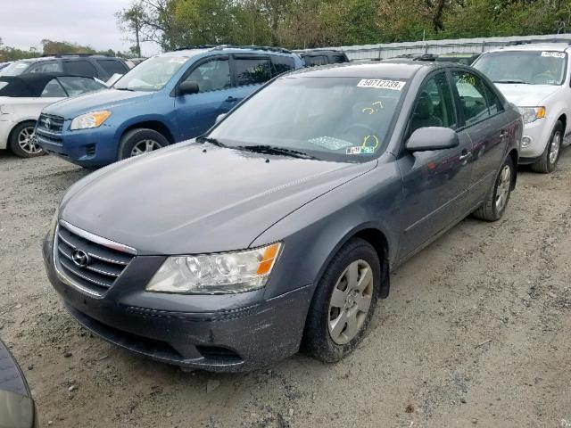 5NPET46C59H557184 - 2009 HYUNDAI SONATA GLS GRAY photo 2