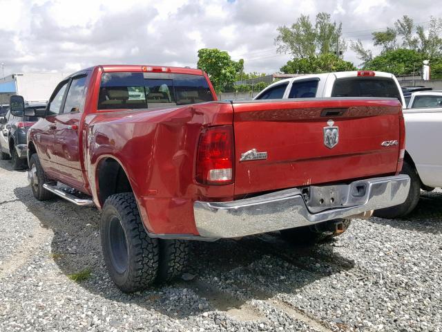 3D73Y4CL8BG558489 - 2011 DODGE RAM 3500 RED photo 3