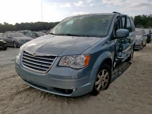 2A4RR5D11AR176523 - 2010 CHRYSLER TOWN & COU BLUE photo 2