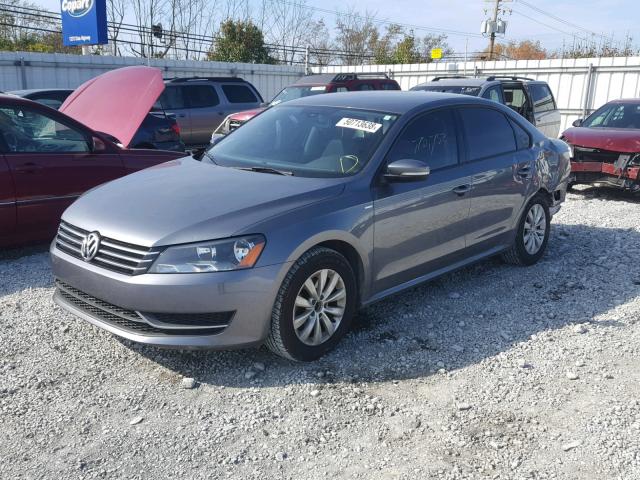 1VWAT7A31FC092317 - 2015 VOLKSWAGEN PASSAT S GRAY photo 2