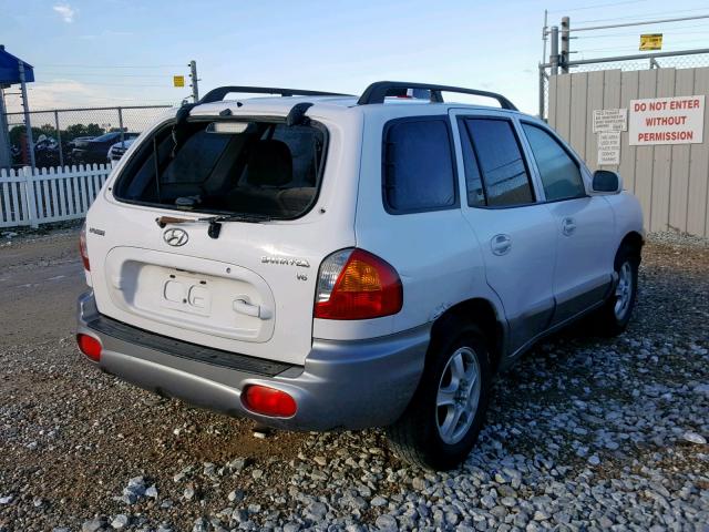 KM8SC13D02U277307 - 2002 HYUNDAI SANTA FE G WHITE photo 4