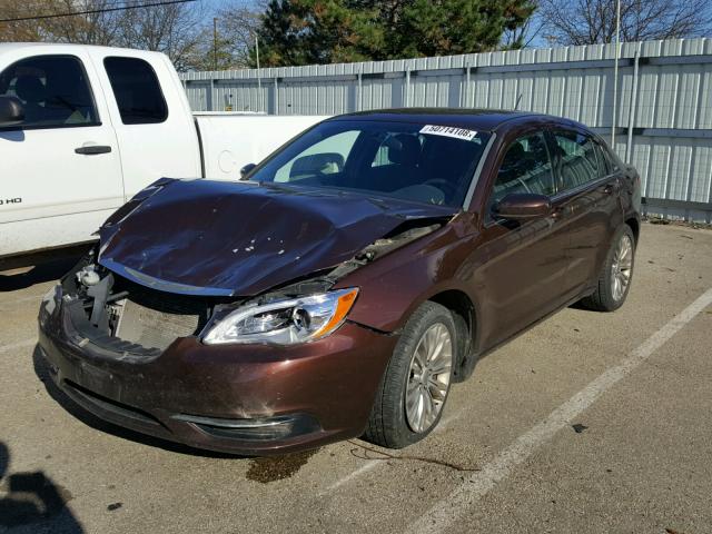 1C3CCBAB9CN274132 - 2012 CHRYSLER 200 LX BROWN photo 2