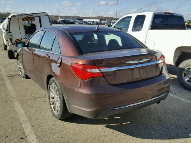 1C3CCBAB9CN274132 - 2012 CHRYSLER 200 LX BROWN photo 3