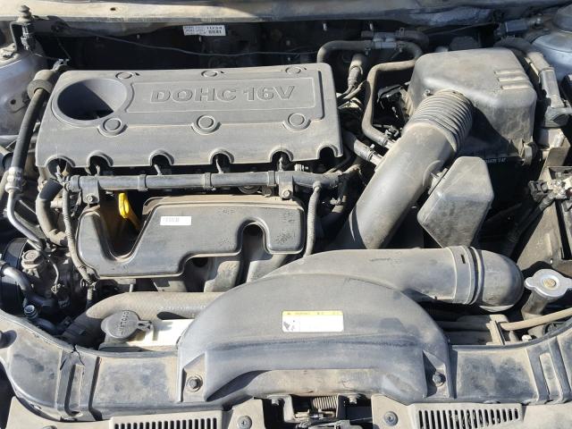 KNAFU6A23A5253848 - 2010 KIA FORTE EX SILVER photo 7