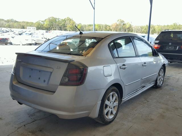 3N1AB6AP2BL728859 - 2011 NISSAN SENTRA 2.0 SILVER photo 4