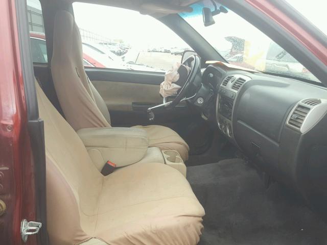 1GCJTCDE8A8133661 - 2010 CHEVROLET COLORADO L MAROON photo 5