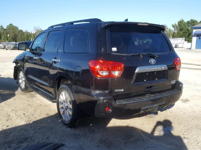 5TDYY5G1XAS022836 - 2010 TOYOTA SEQUOIA PL BLACK photo 3