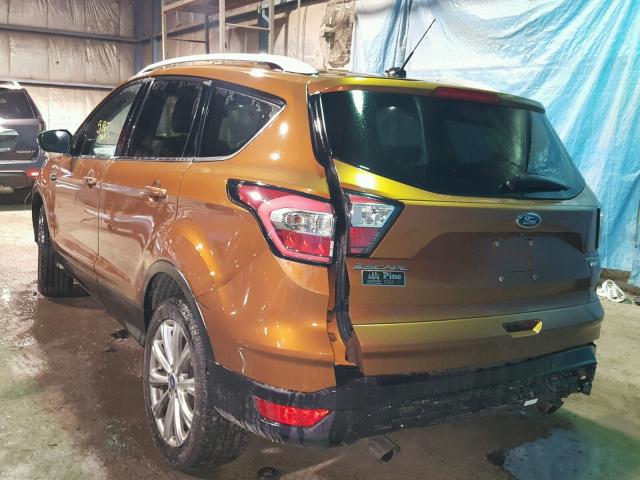 1FMCU9J91HUE31613 - 2017 FORD ESCAPE TIT ORANGE photo 3