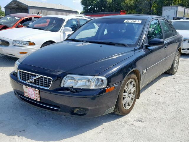 YV1TH59H941377089 - 2004 VOLVO S80 2.5T BLACK photo 2